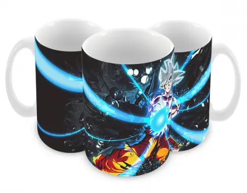 Caneca Polímero Dragon Ball Super Goku Instinto Superior