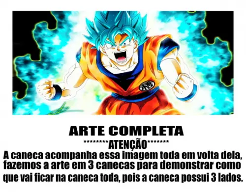 Caneca Polímero Dragon Ball Super Goku Super Saiyan Blue