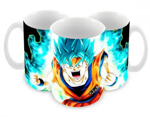 Caneca Polímero Dragon Ball Super Goku Super Saiyan Blue