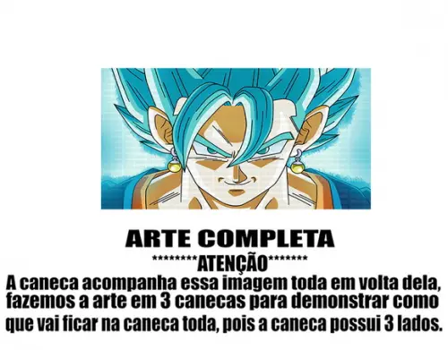 Caneca Polímero Dragon Ball Super Personalizada