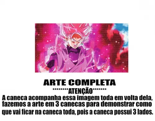 Caneca Polímero Dragon Ball Super Personalizada