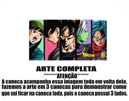 Caneca Polímero Dragon Ball Super Personalizada