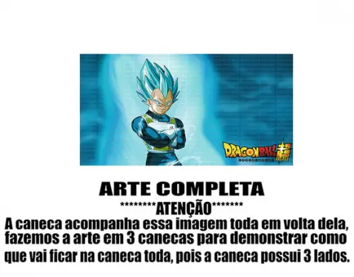 Caneca Polímero Dragon Ball Super Personalizada