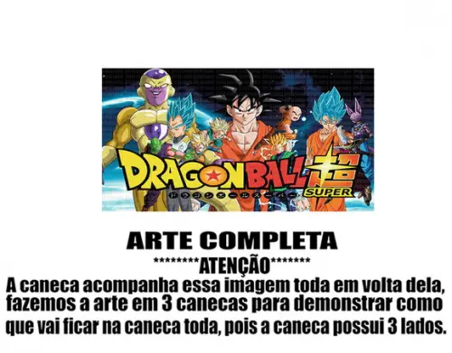 Caneca Polímero Dragon Ball Super Personalizada
