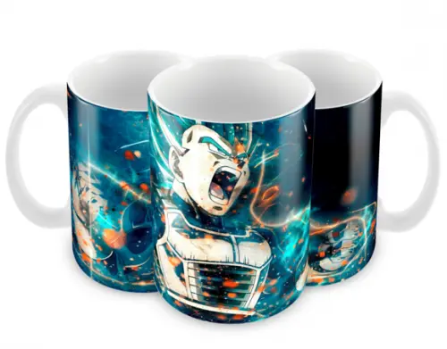 Caneca Polímero Dragon Ball Super Vegeta Blue