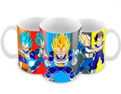 Caneca Polímero Dragon Ball Super Vegeta Personalizada
