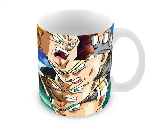 Caneca Polímero Dragon Ball Vegeta Personalizada