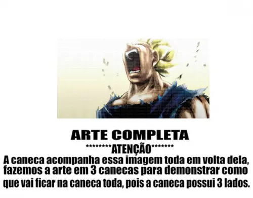 Caneca Polímero Dragon Ball Vegeta Personalizada