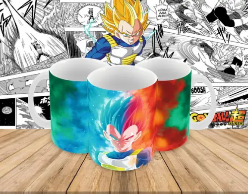 Caneca Polímero Dragon Ball Vegeta Personalizada