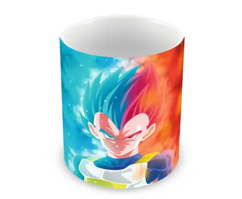 Caneca Polímero Dragon Ball Vegeta Personalizada