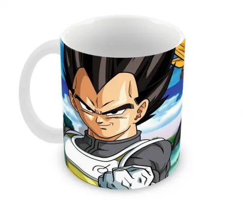 Caneca Polímero Dragon Ball Vegeta Personalizada