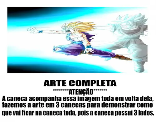 Caneca Polímero Dragon Ball Z Gohan Personalizada
