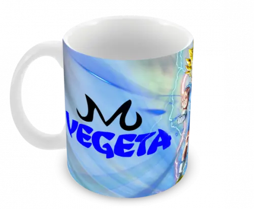 Caneca Polímero Dragon Ball Z Majin Vegeta Personalizada