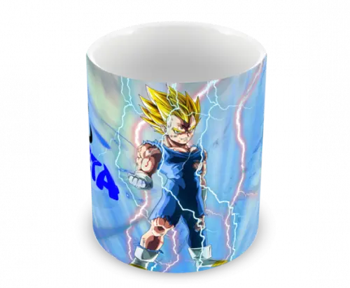 Caneca Polímero Dragon Ball Z Majin Vegeta Personalizada