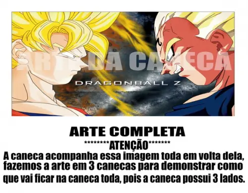 Caneca Polímero Dragon Ball Z Personalizada
