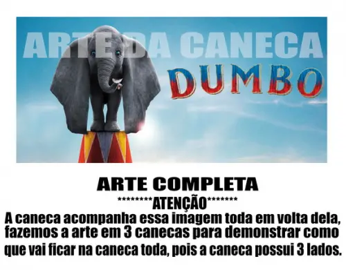 Caneca Polímero Dumbo Personalizada