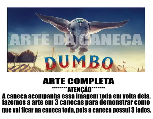 Caneca Polímero Dumbo Personalizada