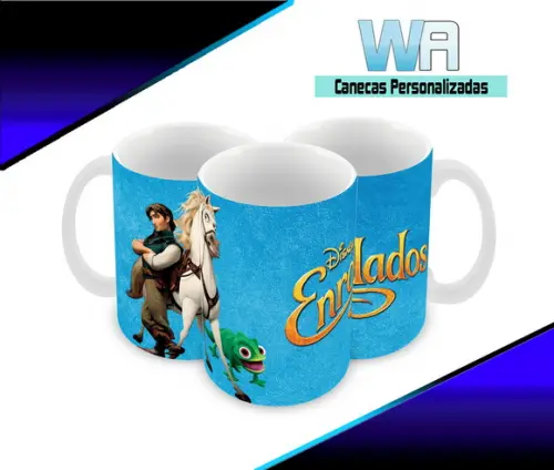 Caneca Polímero Enrolados Personalizada