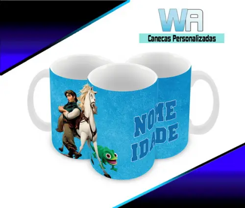 Caneca Polímero Enrolados Personalizada