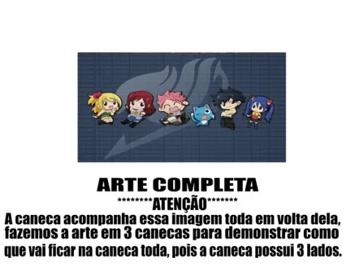 Caneca Polímero Fairy Tail Personalizada