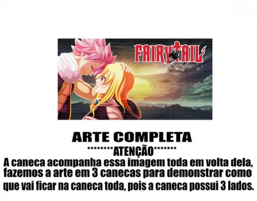 Caneca Polímero Fairy Tail Personalizada