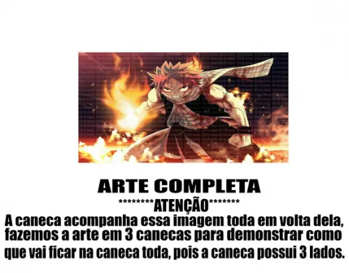 Caneca Polímero Fairy Tail Personalizada