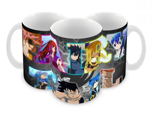 Caneca Polímero Fairy Tail Personalizada