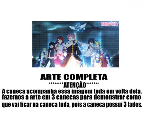 Caneca Polímero Fairy Tail Personalizada