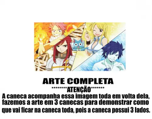 Caneca Polímero Fairy Tail Personalizada
