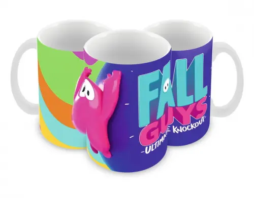 Caneca Polímero Fall Guys Personalizada