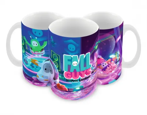 Caneca Polímero Fall Guys Personalizada