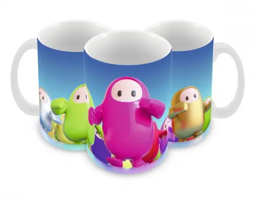 Caneca Polímero Fall Guys Personalizada