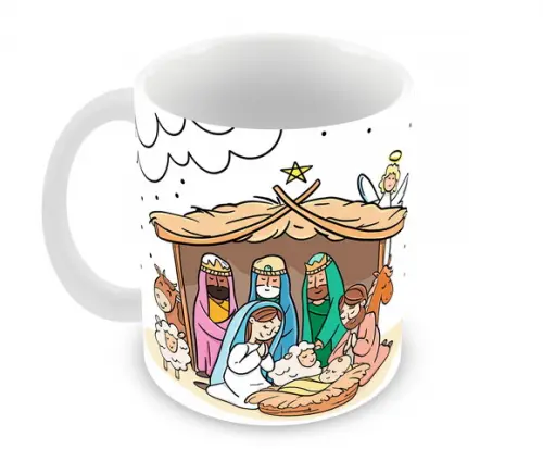 Caneca Polímero Feliz Natal Personalizada