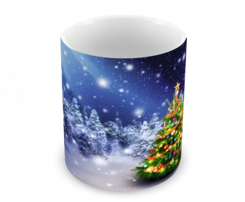 Caneca Polímero Feliz Natal Personalizada
