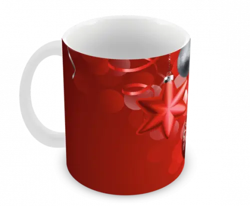 Caneca Polímero Feliz Natal Personalizada
