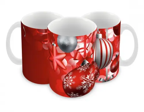 Caneca Polímero Feliz Natal Personalizada