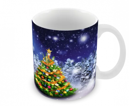 Caneca Polímero Feliz Natal Personalizada