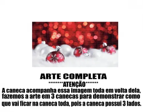 Caneca Polímero Feliz Natal Personalizada