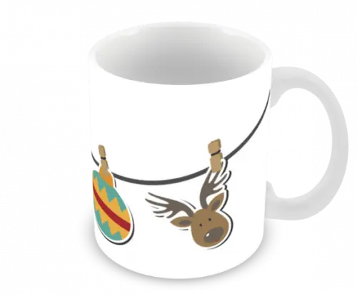 Caneca Polímero Feliz Natal Personalizada