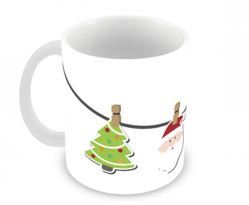 Caneca Polímero Feliz Natal Personalizada