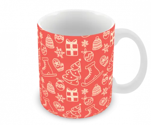 Caneca Polímero Feliz Natal Personalizada