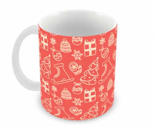 Caneca Polímero Feliz Natal Personalizada