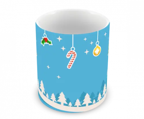 Caneca Polímero Feliz Natal Personalizada