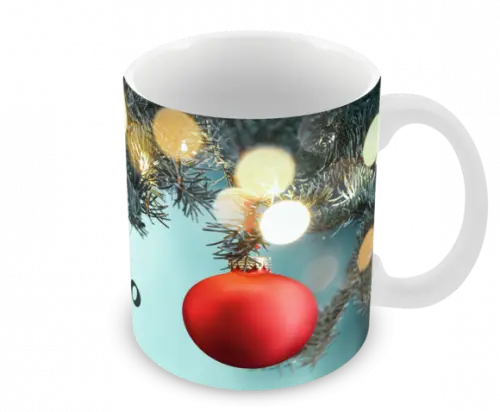 Caneca Polímero Feliz Natal Personalizada