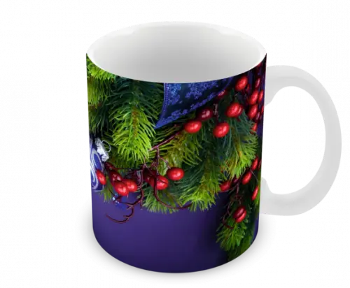 Caneca Polímero Feliz Natal Personalizada