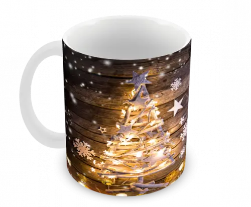 Caneca Polímero Feliz Natal Personalizada