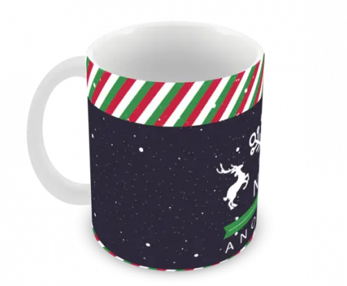 Caneca Polímero Feliz Natal Personalizada