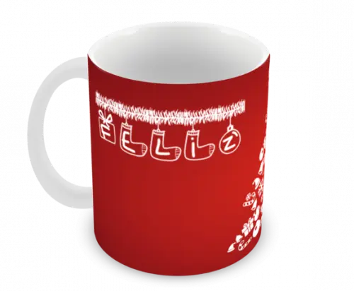 Caneca Polímero Feliz Natal Personalizada