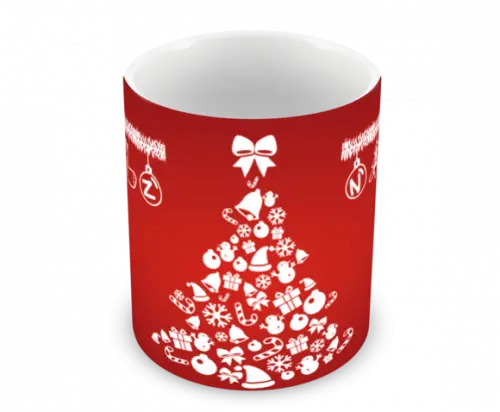 Caneca Polímero Feliz Natal Personalizada