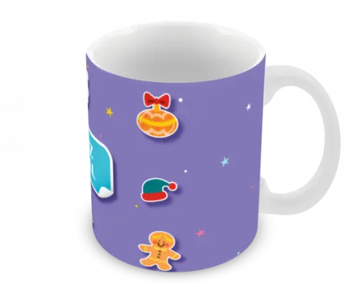 Caneca Polímero Feliz Natal Personalizada